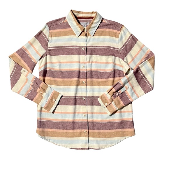 Ocean + Coast Other - NWT Ocean + Coast Flannel Striped Button Down Shirt Size Medium